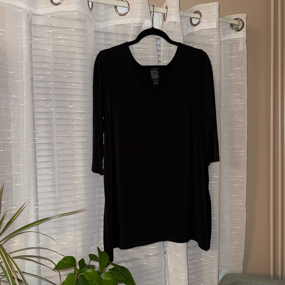 CLARA SUNWOO Black Long Sleeve Women's Top